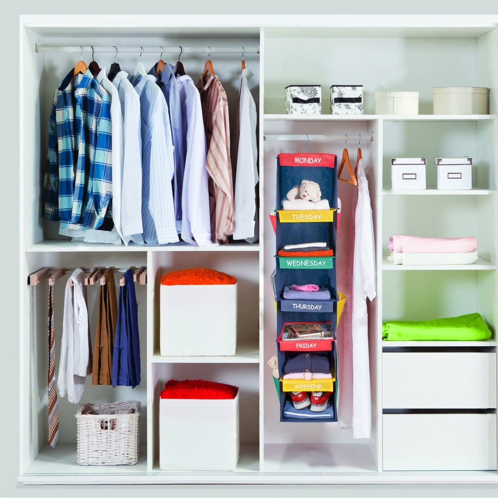 kids hanging closet organizer