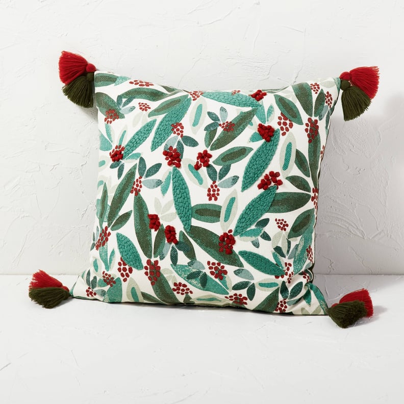 A Throw Pillow: Opalhouse Designed With Jungalow Holly Embroidered Square Throw Pillow