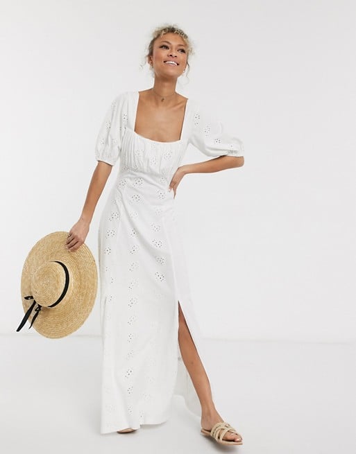 ASOS Design Broderie Maxi Dress