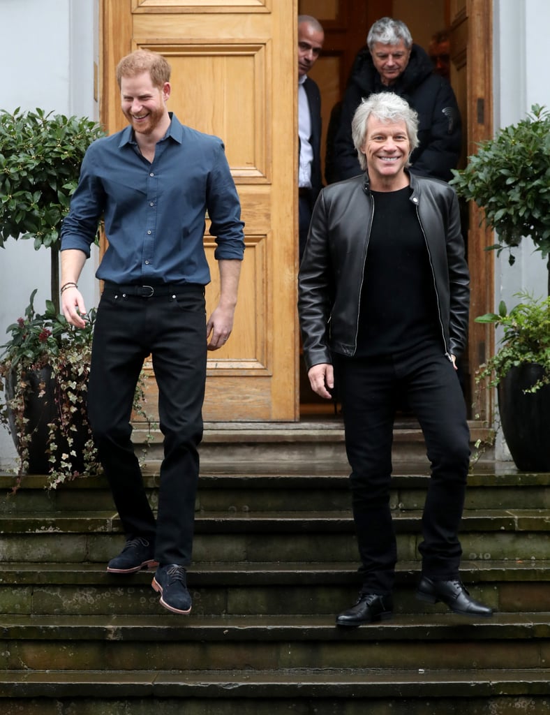 Prince Harry and Jon Bon Jovi Record at Abbey Road Studios