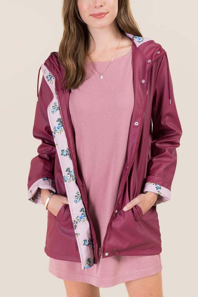 Faye Floral Rain Jacket Selena Gomez Coats POPSUGAR Fashion Photo 16