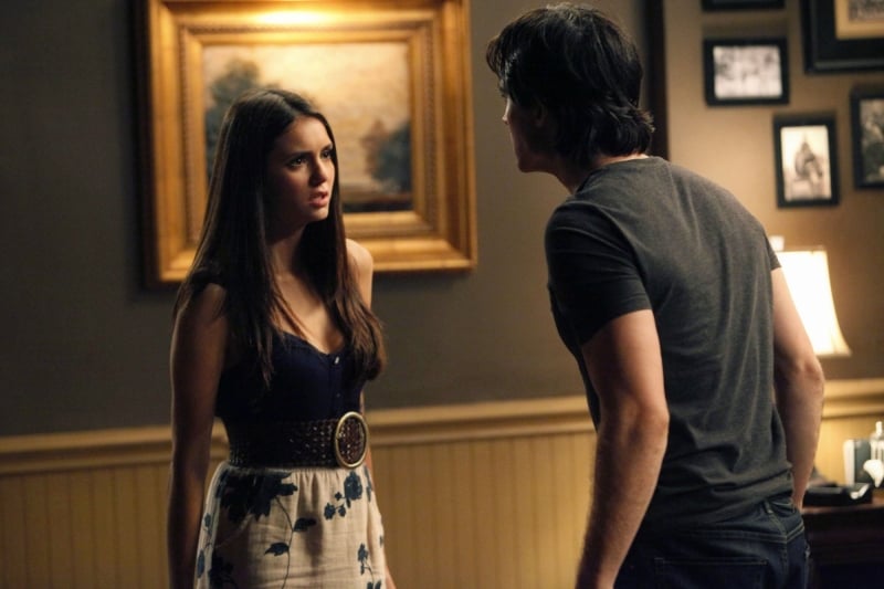 Look at her, holding her own against Damon.