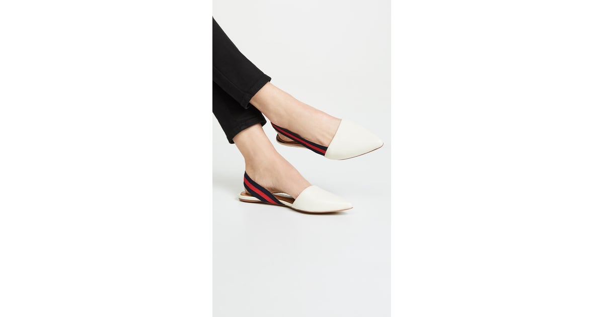 JAGGAR Action Leather Slingback Flats 