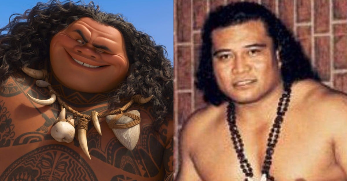 Dwayne Johnsons Moana Character Inspired By His Grandfather Popsugar Entertainment 