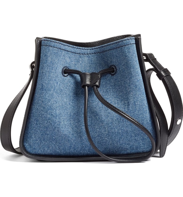 We love the update the denim finish gives this 3.1 Phillip Lim bucket bag ($625).