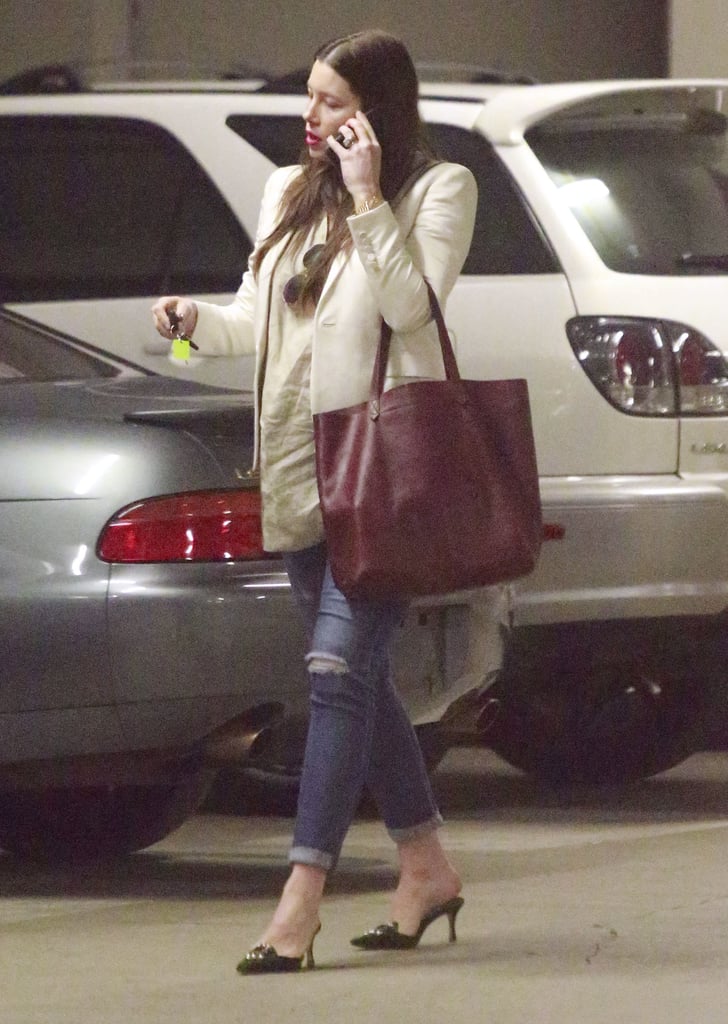 Pregnant Jessica Biel Leaving an Event in LA | Pictures