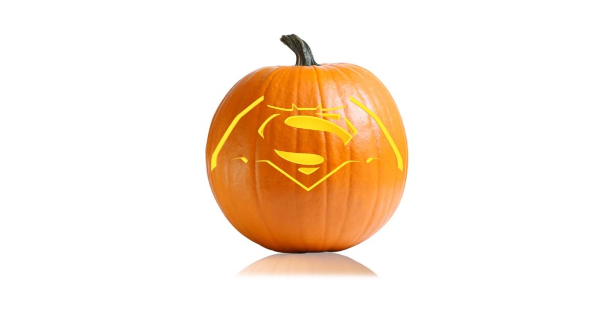 Superman/Bat Symbol | Cartoon Character Pumpkin Carving Ideas For Kids ...
