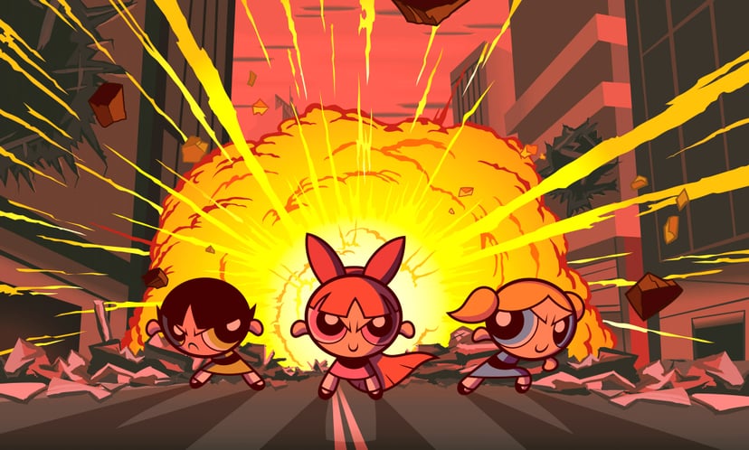 POWERPUFF GIRLS, THE, Buttercup, Blossom, Bubbles, 2002 (c) Warner Brothers.  Courtesy Everett Collection.