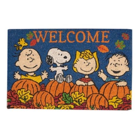 Peanuts Snoopy and the Gang Fall Doormat