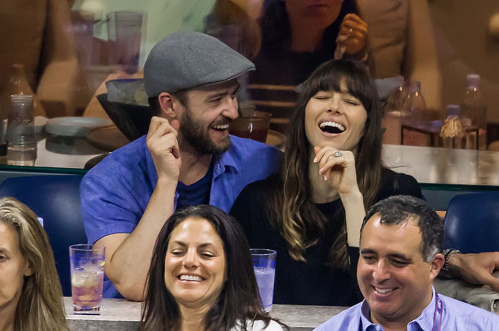 Justin Timberlake and Jessica Biel at the US Open 2017