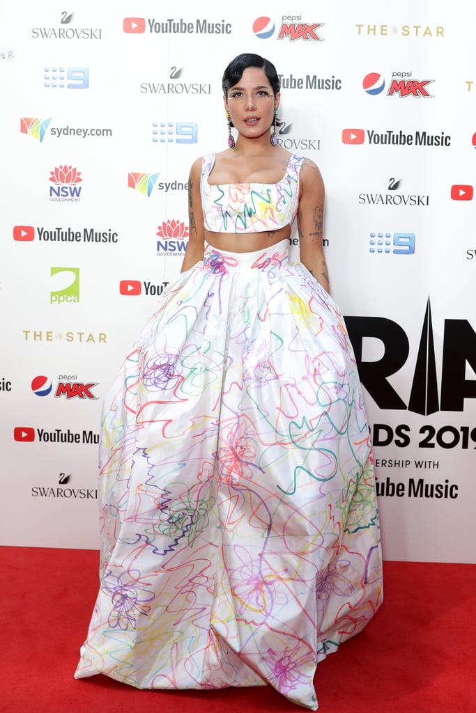 Halsey's Rainbow Dress at the 2019 ARIA Awards