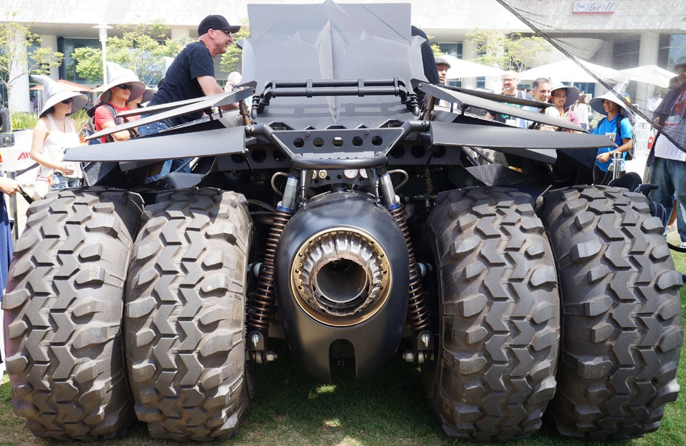 christian bale batman batmobile