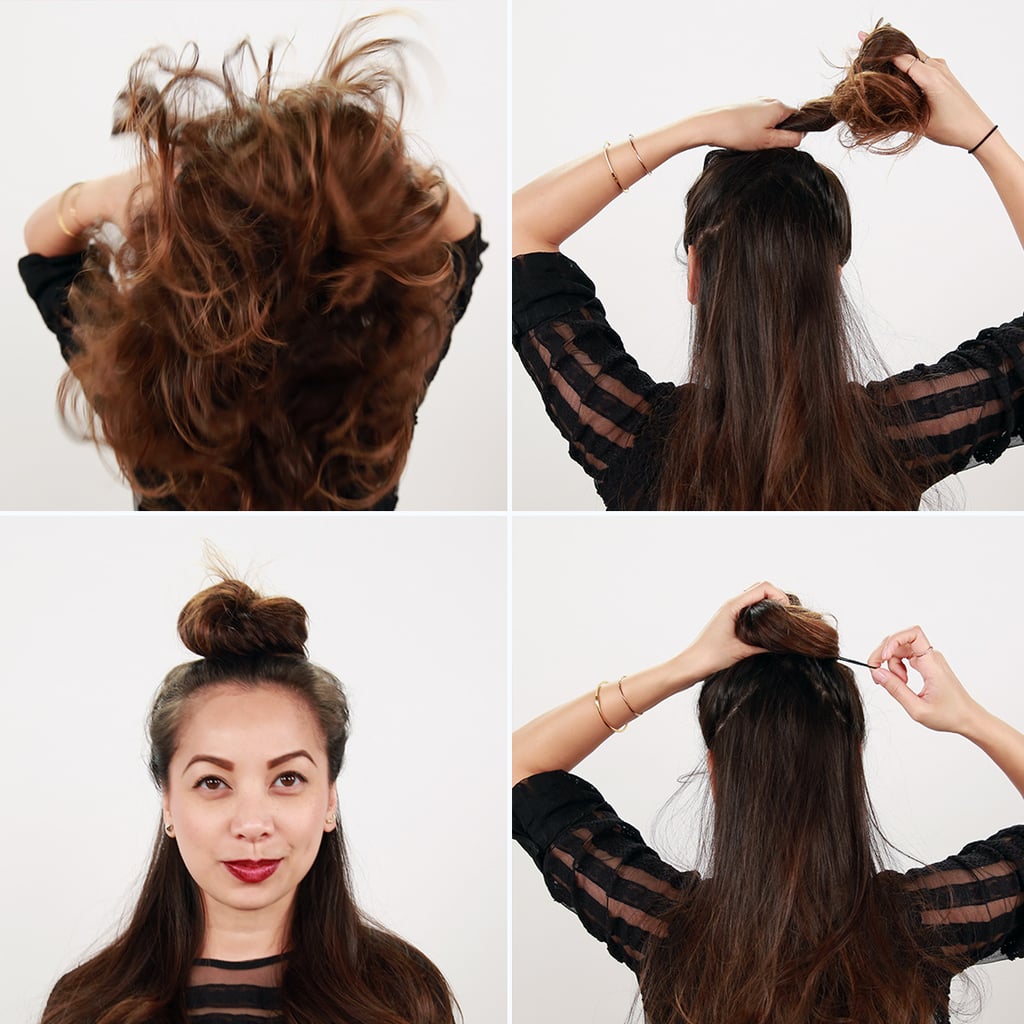How to Get the Half Bun Hairstyle POPSUGAR Beauty Australia