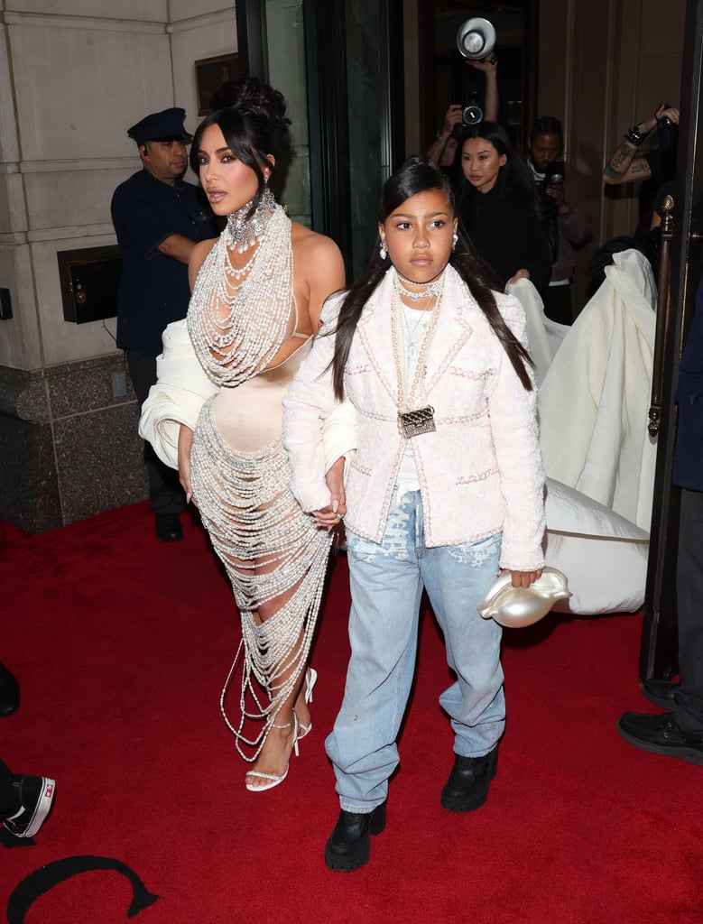 Kim Kardashian and North West at the Met Gala 2023 North West's