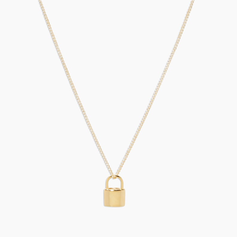 A Lock Necklace: Gorjana Bespoke Kara Padlock Necklace