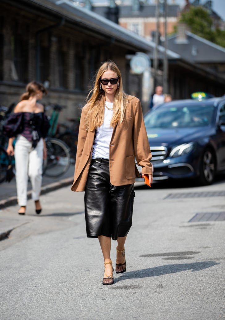 The Fall Trend: Tailored Leather | Fall Work Outfits 2019 | POPSUGAR ...