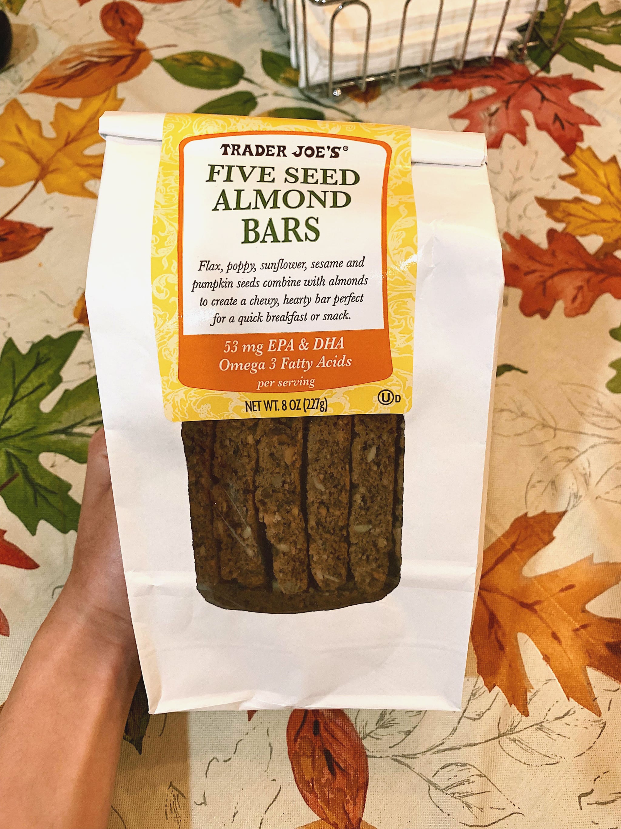 Trader Joe S Five Seed Almond Bars Taste Like Fall Popsugar Fitness