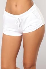 Fashion Nova Just Chillin Dolphin Shorts - White