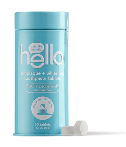 Hello Antiplaque + Whitening Toothpaste Tablets