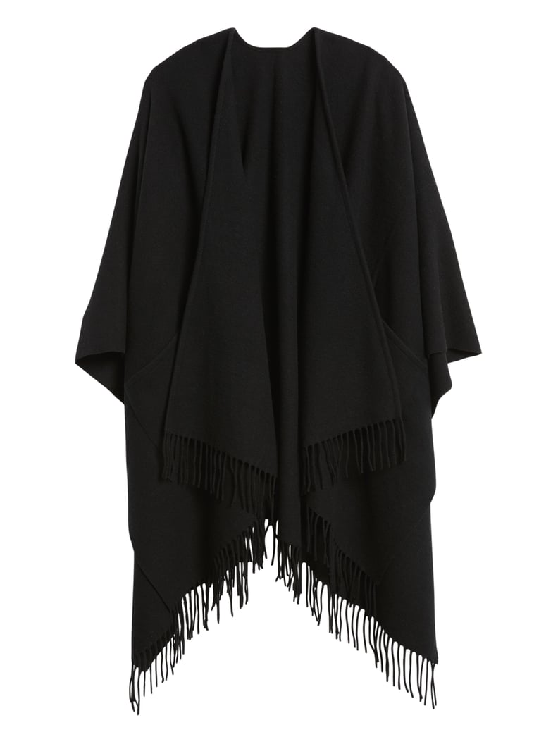 Banana Republic Wool-Blend Poncho with Pockets