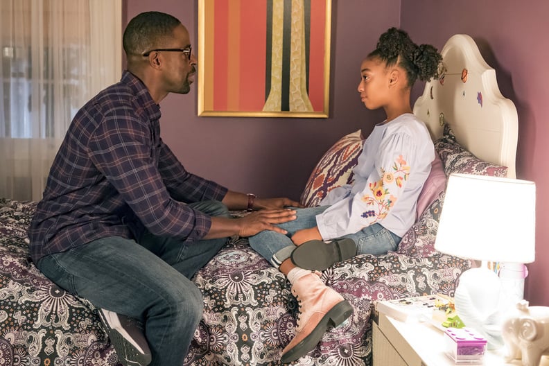 THIS IS US -- Episode 214 -- Pictured: (l-r) Sterling K. Brown as Randall, Eris Baker as Tess -- (Photo by: Ron Batzdorff/NBC)
