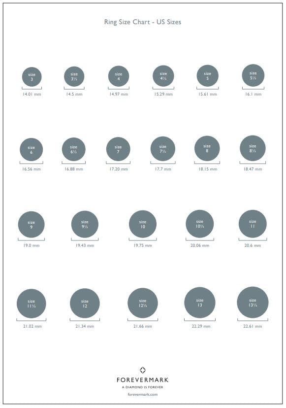 Ring Size Chart | How to Find Your Ring Size at Home | POPSUGAR Fashion