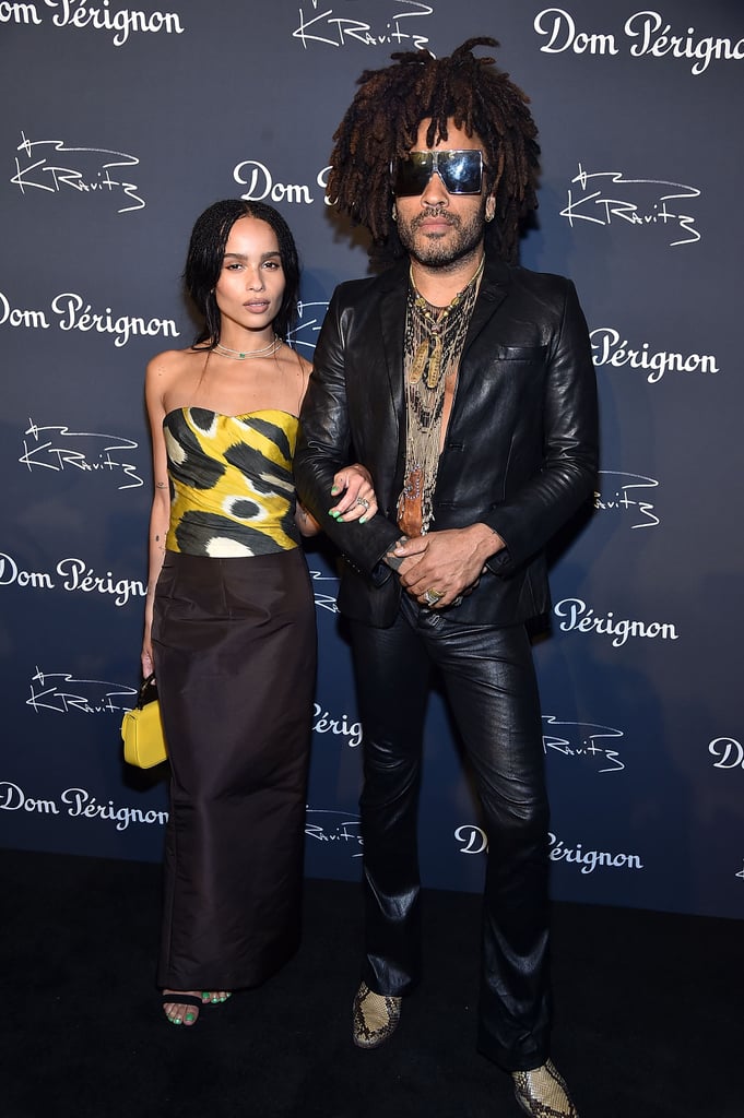 Zoë Kravitz and Lenny Kravitz at Exhibition Opening 2018