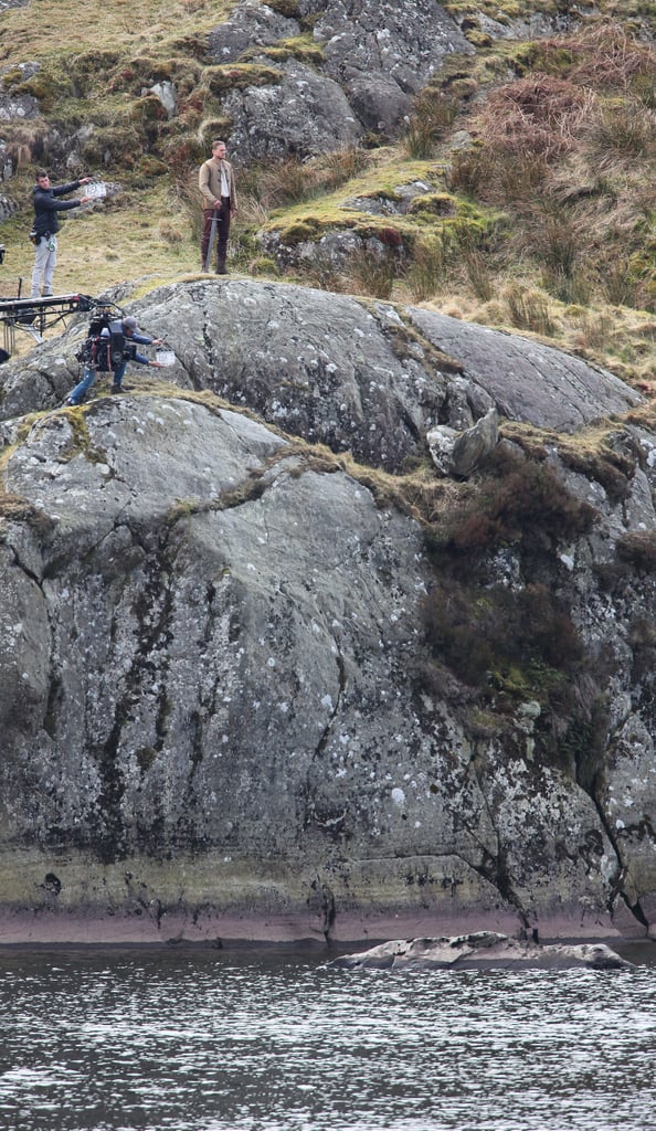 There he is! Up on a cliff.