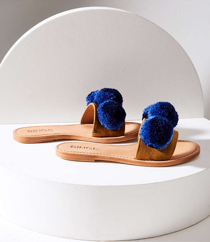 Lou & Grey Binge Knitting Pom Slip-On Sandals