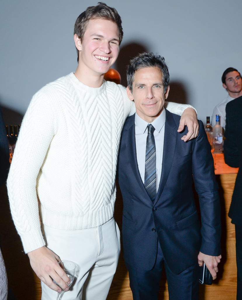 Ansel Elgort towered over Ben Stiller at the CFDA/Vogue Fashion Fund Awards in NYC on Monday night.