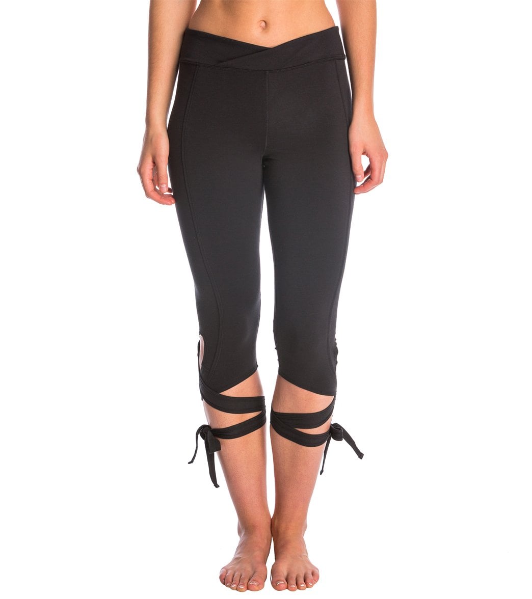 Free People Movement Turnout Tie Leggings In Sapphire Yoga Ballet