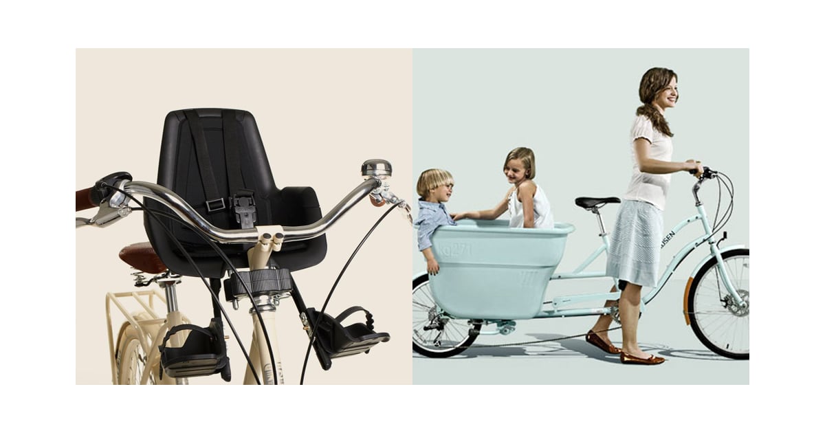 infant car seat in bike trailer