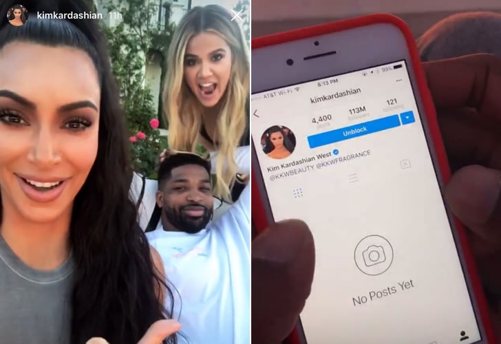 Tristan Thompson Unblocks Kim Kardashian on Instagram | POPSUGAR ...