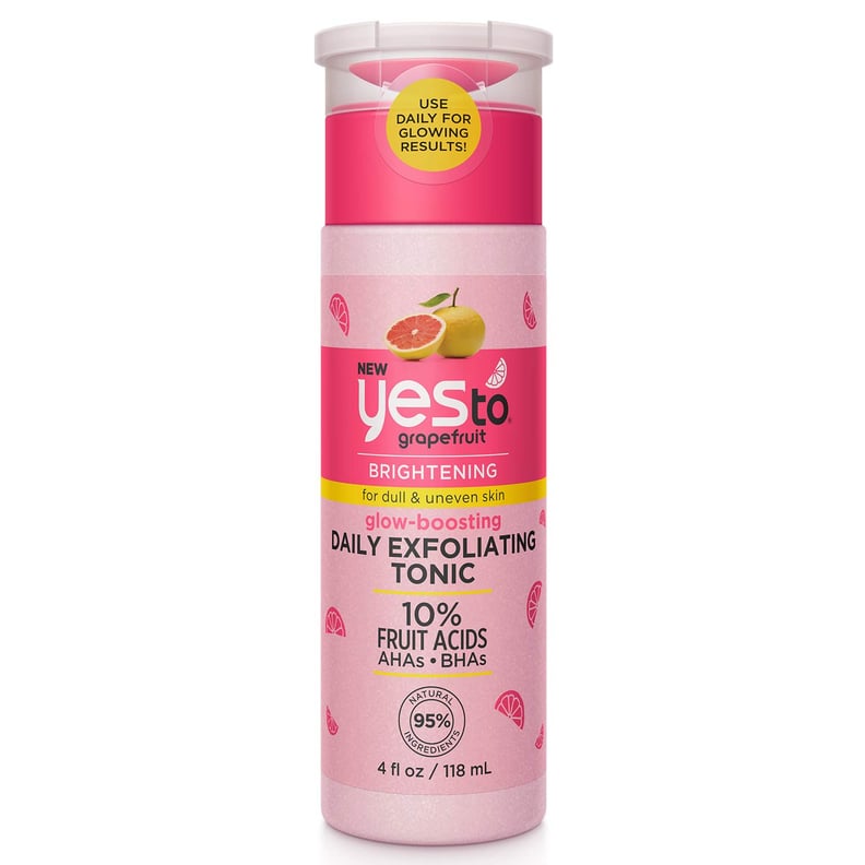 Yes To Grapefruit Glow-Boosting Daily Exfoliating Tonic for Dull & Uneven Skin