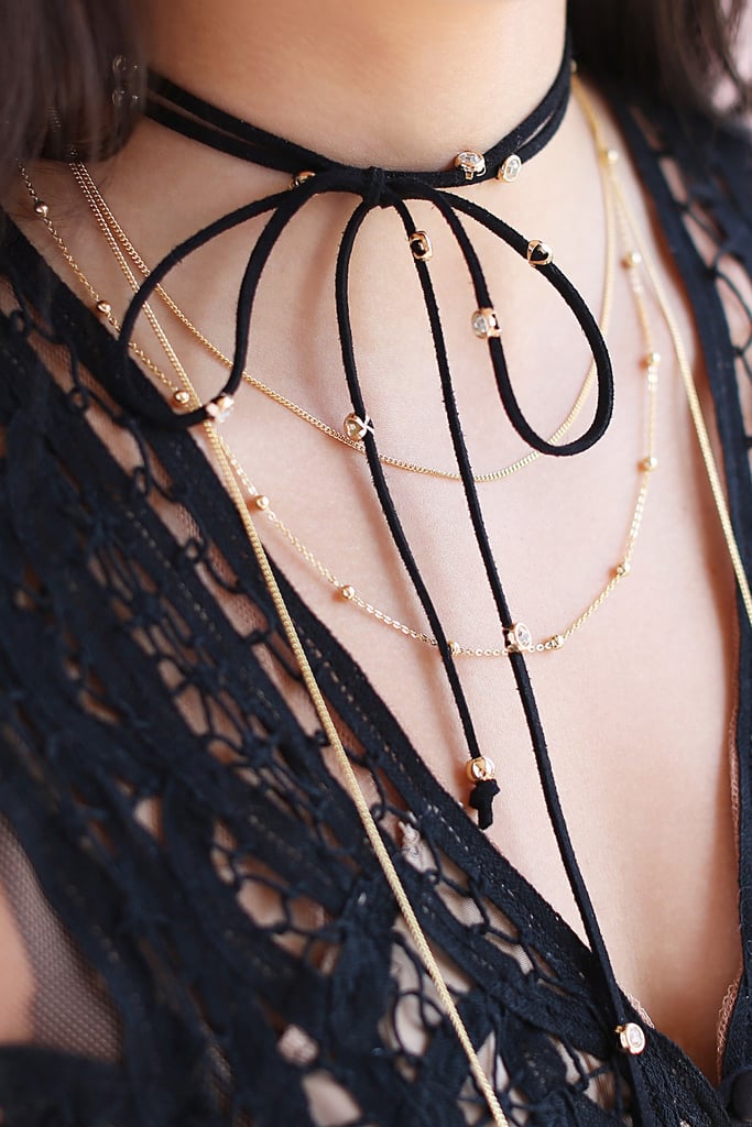 Adornmonde Suede Wrap Choker
