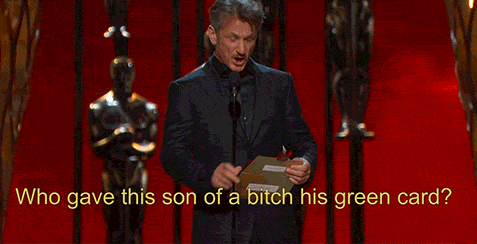 Most Awkward Moment For an Immigration Joke: Sean Penn