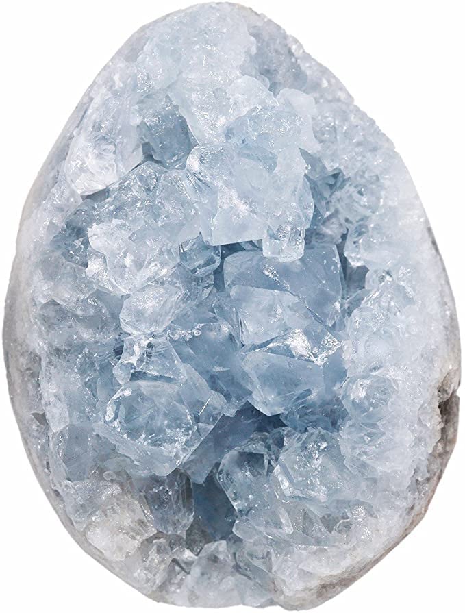 rockcloud Natural Raw Blue Celestite Healing Crystal