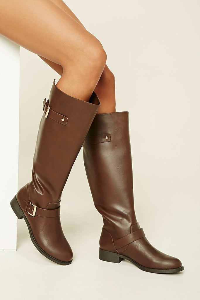 Forever 21 Tall Faux Leather Boots