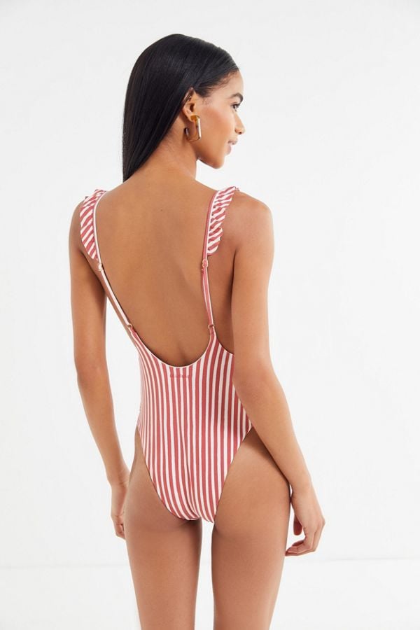 billabong striped swimsuit