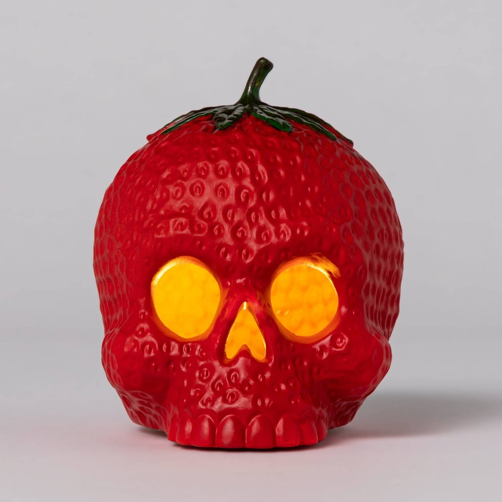 Light-Up Strawberry Skull Halloween Prop