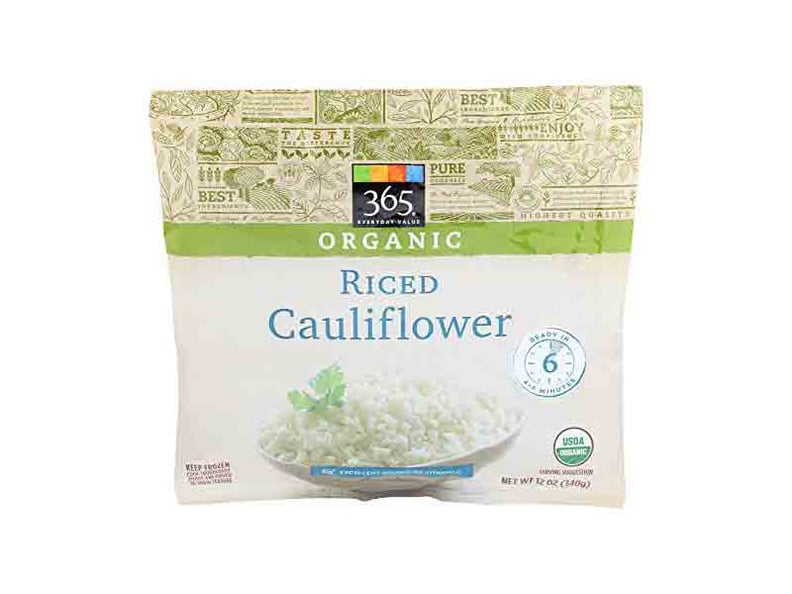 365 Everyday Value Frozen Organic Riced Cauliflower