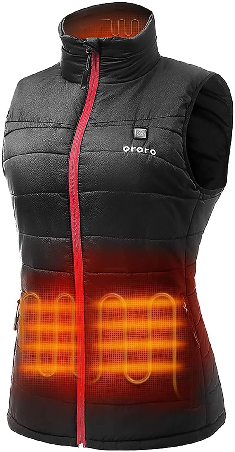 Rechargeable Heated Vest: Ororo Women's Lightweight Heated Vest