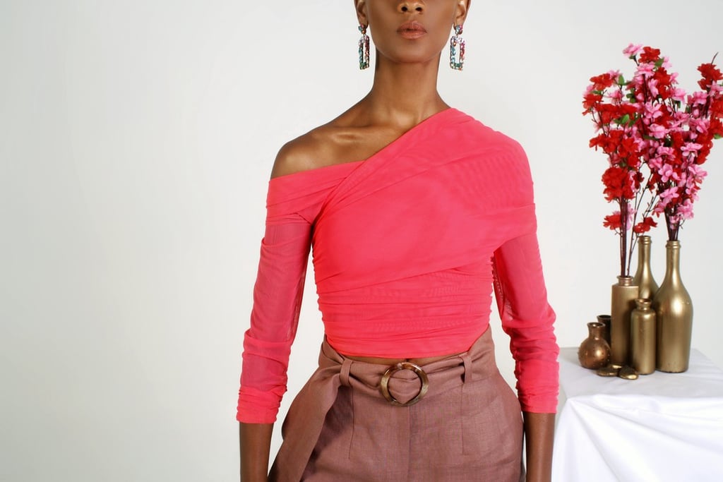 Ruched Mesh Top  Undra Celeste's Romantic Summer Collection Will