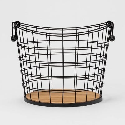 Threshold Metal Wire Round Basket