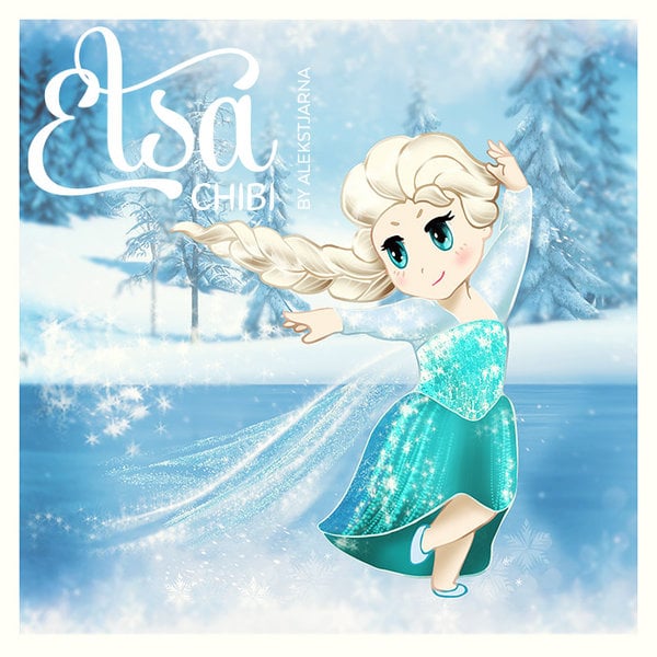 Disney Elsa Chibi The Most Adorable Disney Princess Illustrations We Ve Ever Seen Popsugar Tech Photo 6