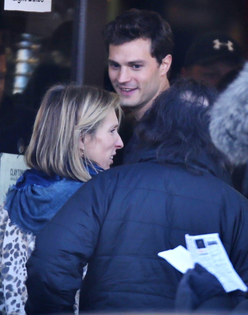 Earlier this year, Dornan lit up with a smile that would make Anastasia flush scarlet.