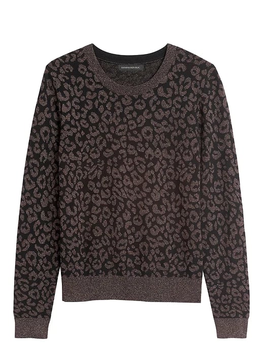 fictie Derbevilletest punt Metallic Leopard Sweater | 100 Extremely Stylish Pieces We Found Hiding at  Banana Republic — All Under $100 | POPSUGAR Fashion Photo 45