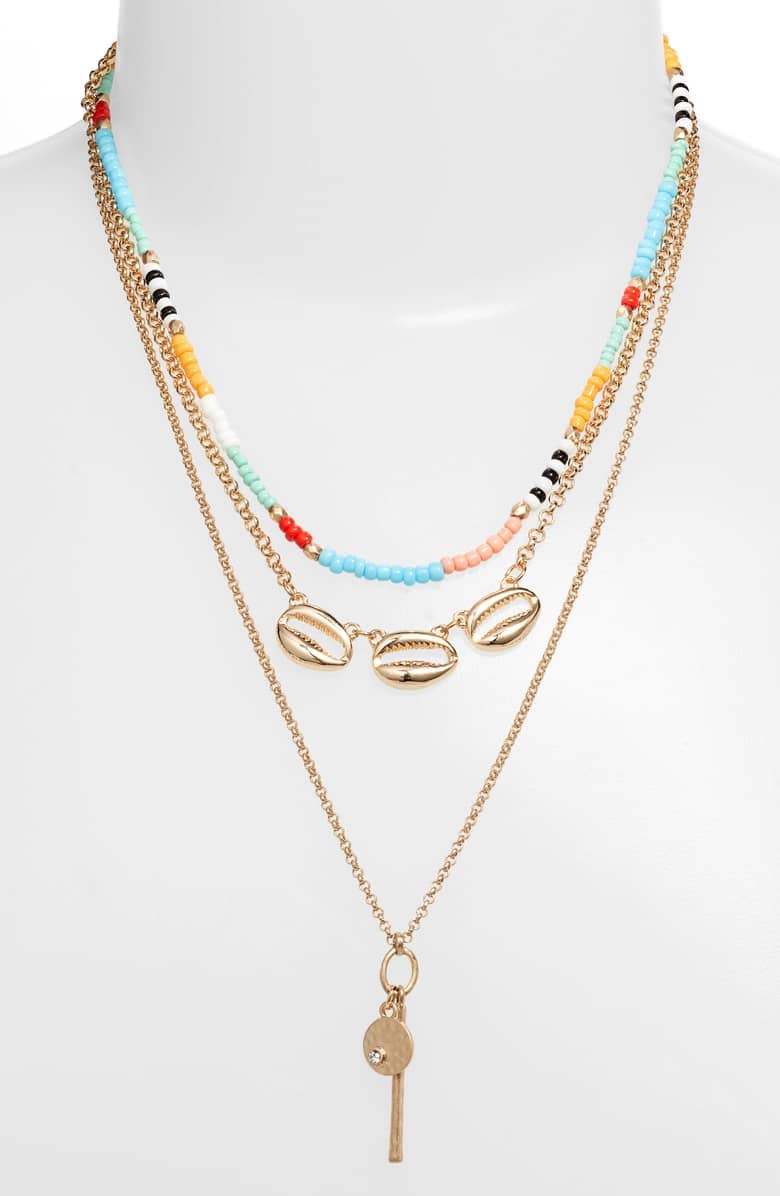 Treasure & Bond Multistrand Pendant Necklace