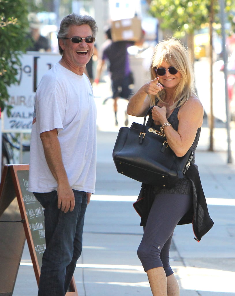 Kurt Russell and Goldie Hawn Showing PDA in LA Pictures