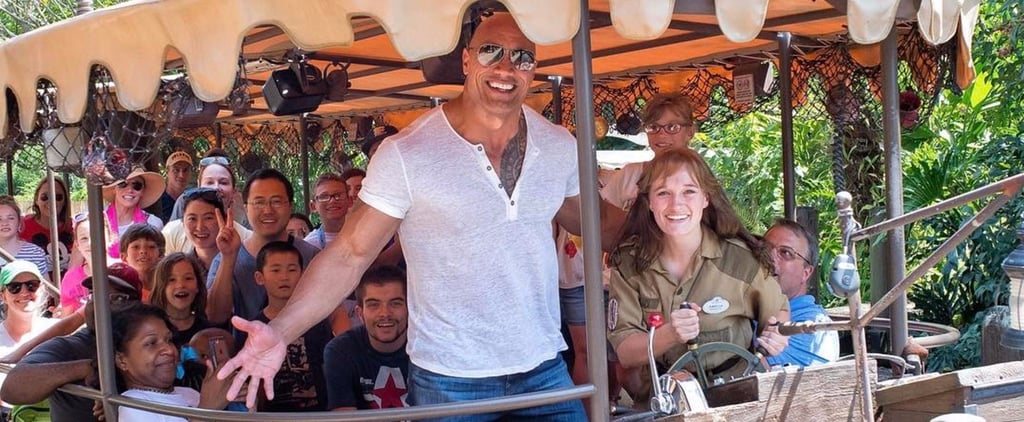 Dwayne Johnson on Disney's Jungle Cruise Ride Photo 2017